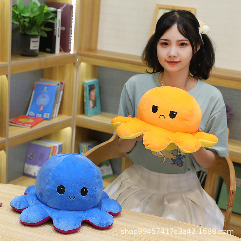 Flip Octopus Doll Gifts Reversible Octopus TIKTOK TeeTurtle Reversible Bipolar Plushie Octopus doll Stuffed Toys Gifts for Kids