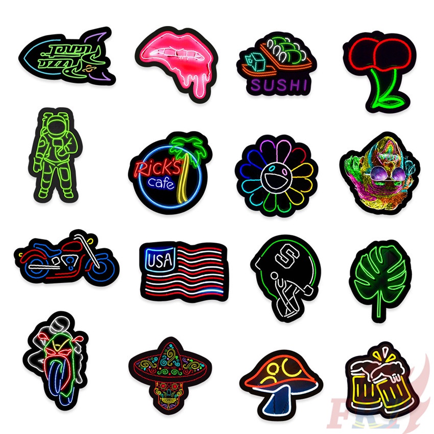 ❉ Neon Color ：VSCO Style - Series 08 JMD Cool Harajuku Graffiti Stickers ❉ 50Pcs/Set Waterproof DIY Fashion Decals Doodle Stickers