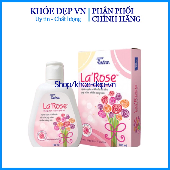 Dung dịch vệ sinh phụ nữ La'srose làm sạch, khử mùi, ngăn ngừa vi khuẩn- Chai 100ml