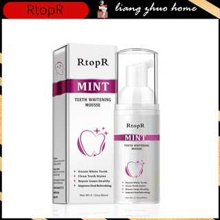 Bọt đánh làm trắng răng RtopR loại bỏ mảng bám vệ sinh răng miệng hiệu quả 60ml