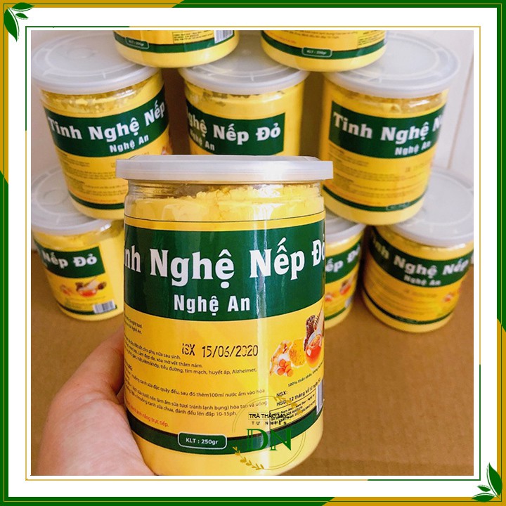 Tinh nghệ nếp đỏ Nghệ An 🍯 Hộp 250g - 500g 🍯 Được chiết xuất từ 100% củ nghệ đỏ tươi. Không chất bảo quản 🍯