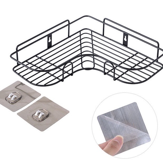 Kệ Góc/Giá Sắt Treo Tường Nhà Tắm, Phòng Bếp Đa Năng, Không Cần Khoan Vít - G.corner