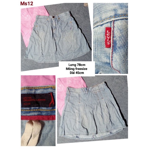 Chân váy jeans,kaki 2hand