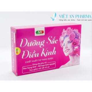 Điều Hòa Kinh Nguyệt, DƯỠNG SẮC ĐIỀU KINH ĐẠI ĐỨC MẠNH, Giảm Đau Bụng Kinh, Bồi Bổ Khí Huyết, Hộp 30 Viên, vietanpharma