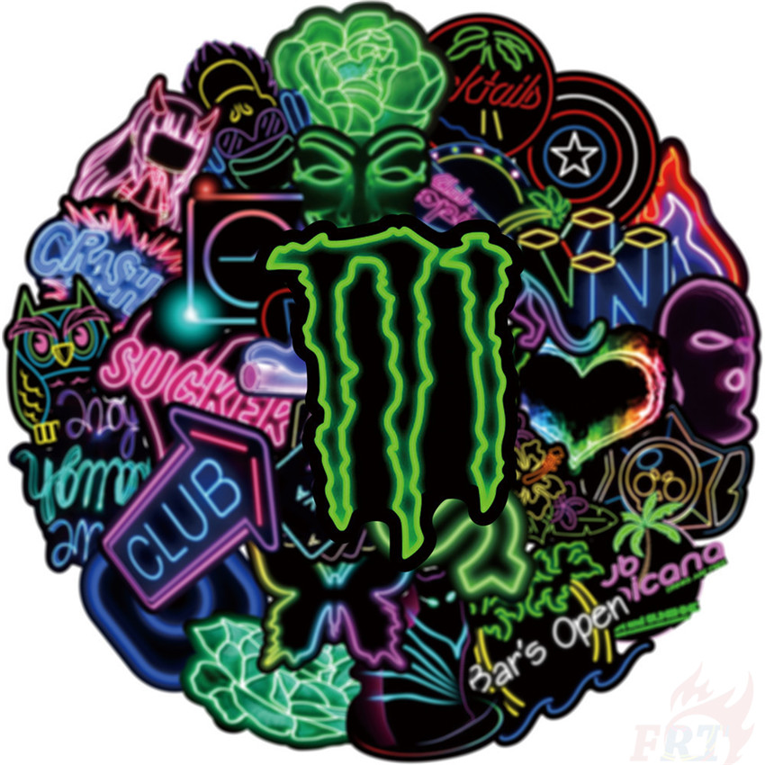 ❉ Neon Color ：VSCO Style - Series 04 JMD Cool Harajuku Graffiti Stickers ❉ 50Pcs/Set Waterproof DIY Fashion Decals Doodle Stickers