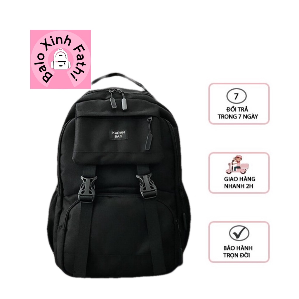 (Ảnh thật) Balo Karan bag,  thời trang đi học, du lịch, nam nữ TR04