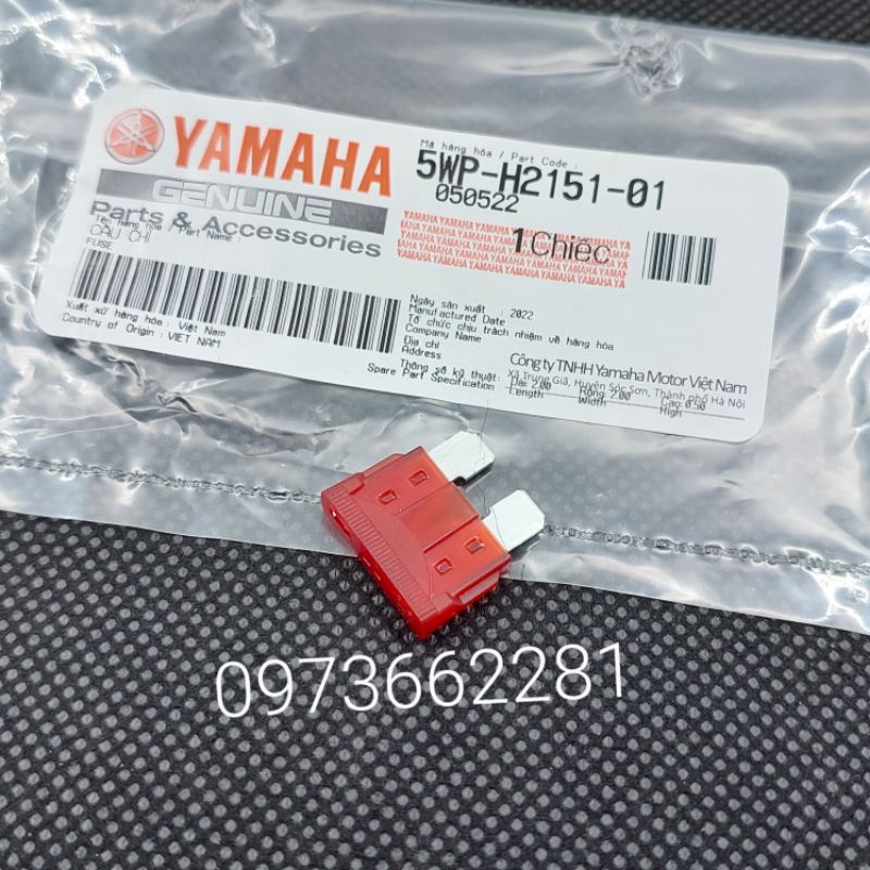 Cầu chì bình điện ắc quy xe EXCITER 135, MIO...zin Yamaha