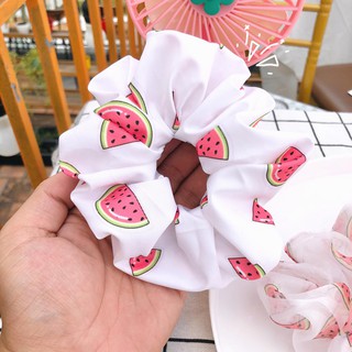 Cột tóc dưa hấu - scrunchies dưa hấu