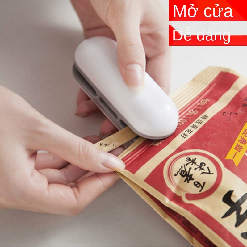 Máy niêm phong mini Túi nhựa đựng đồ ăn nhẹ ép mở hàn miệng xách tay bảo quản thực phẩm gia đình nhỏ