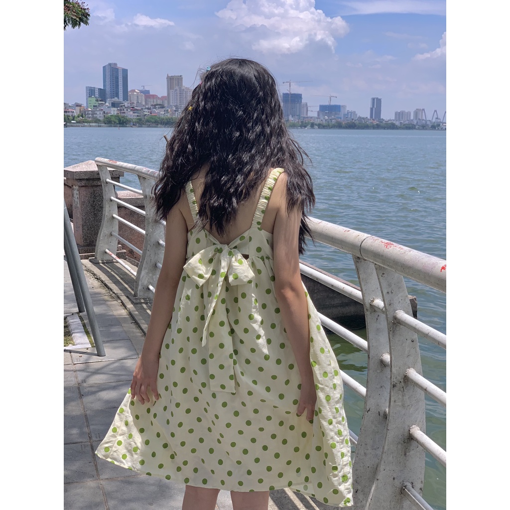 Váy hoa hai dây nơ lưng LOLLIE STUDIO TKV83 TKV169