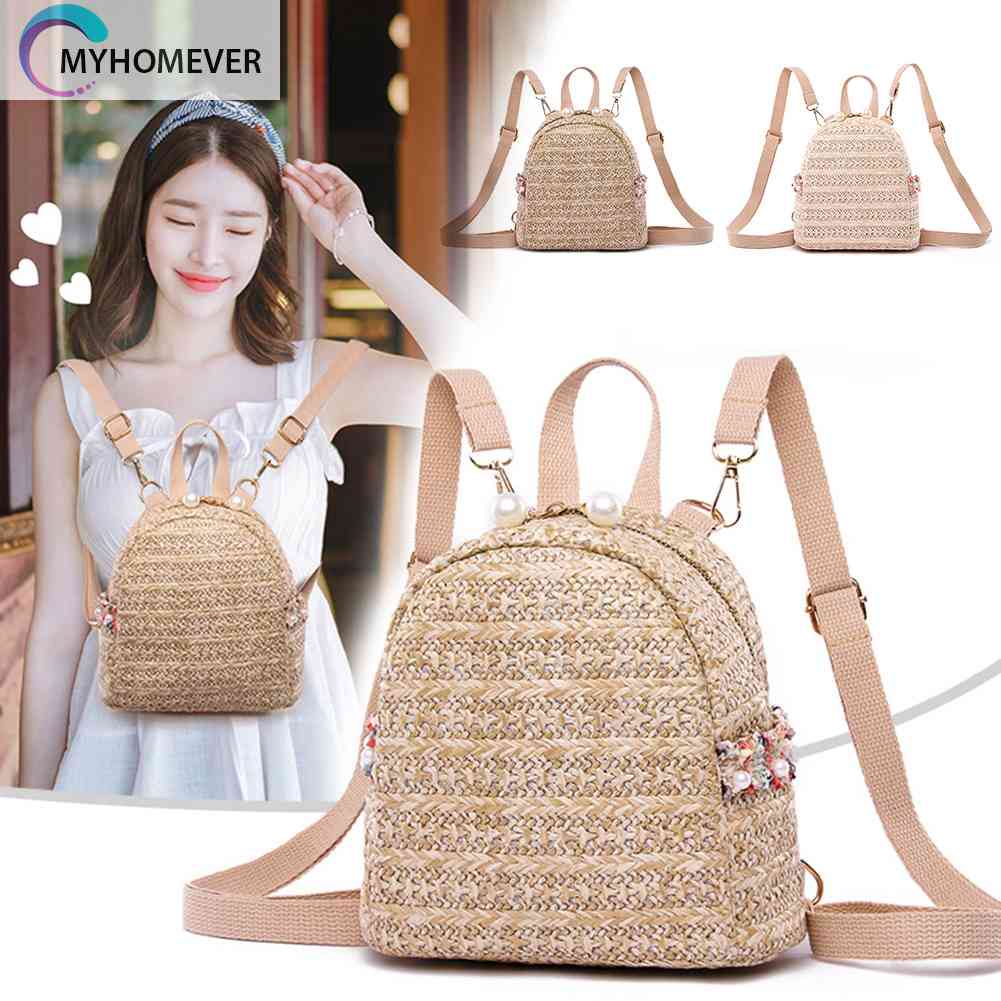 Ba Lô Cối Đính Ngọc Trai Thời Trang Dành Cho Nữ