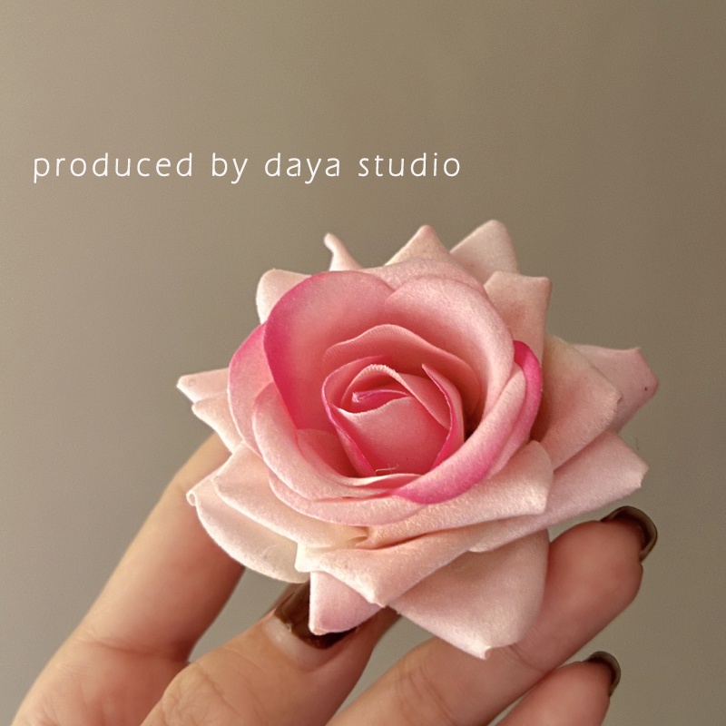 Kẹp Tóc Hoa Hồng Đỏ Cho Nữ