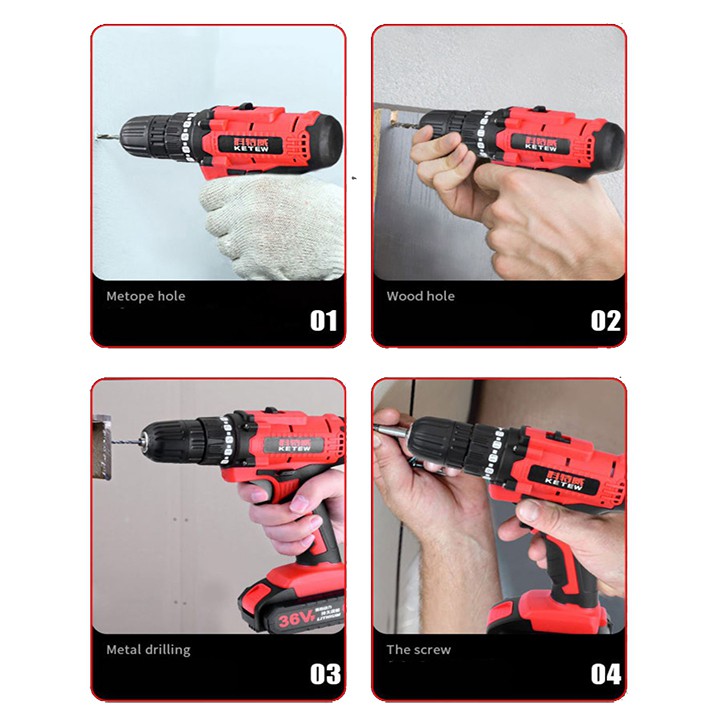 Máy Khoan Pin Mở Ốc Vít Dùng Pin 36V