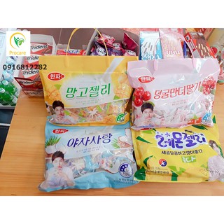 Kẹo Dẻo Trái Cây Hàn Quốc Vị dừa - cherry - chanh - kiwi 358g