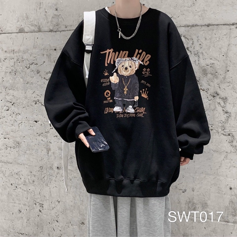 Áo Sweater Gấu Ulzzang Unisex VN CLO - SWT017_PET