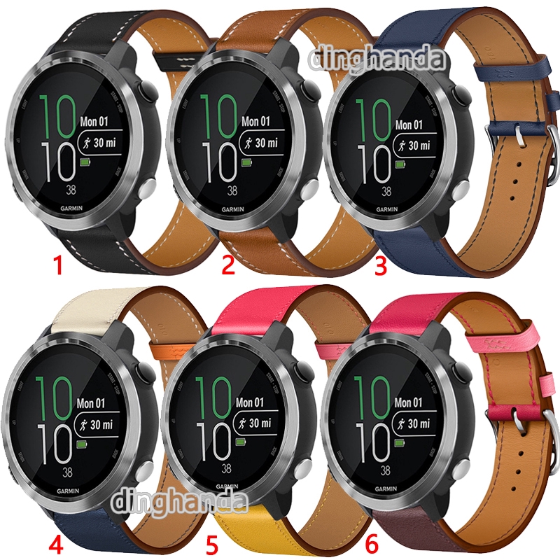 Dây đeo bằng da cho Garmin Forerunner 645 245 245M