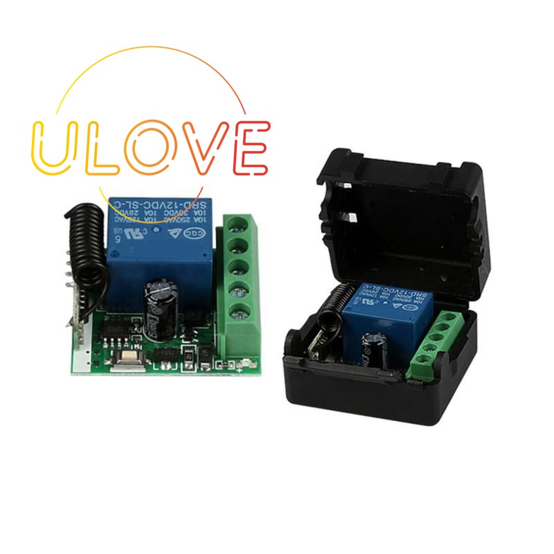Công tắc điều khiển từ xa không dây Dc 12v 1ch 433mhz