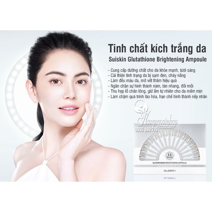 Bộ Tinh Chất serum cá hồi Suiskin 28 Days Salmon DN Ampoule Của Hàn Quốc (serum cá hồi )( set 28 ống mẫu mới )