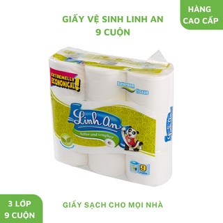 Giấy vệ sinh Linh An 9 cuộn Cao Cấp