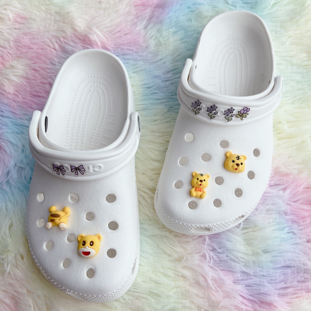 sticker dép crocsPhụ Kiện Nút Trang Trí Giày Diy Năm Mới 2022#Năm Hổ