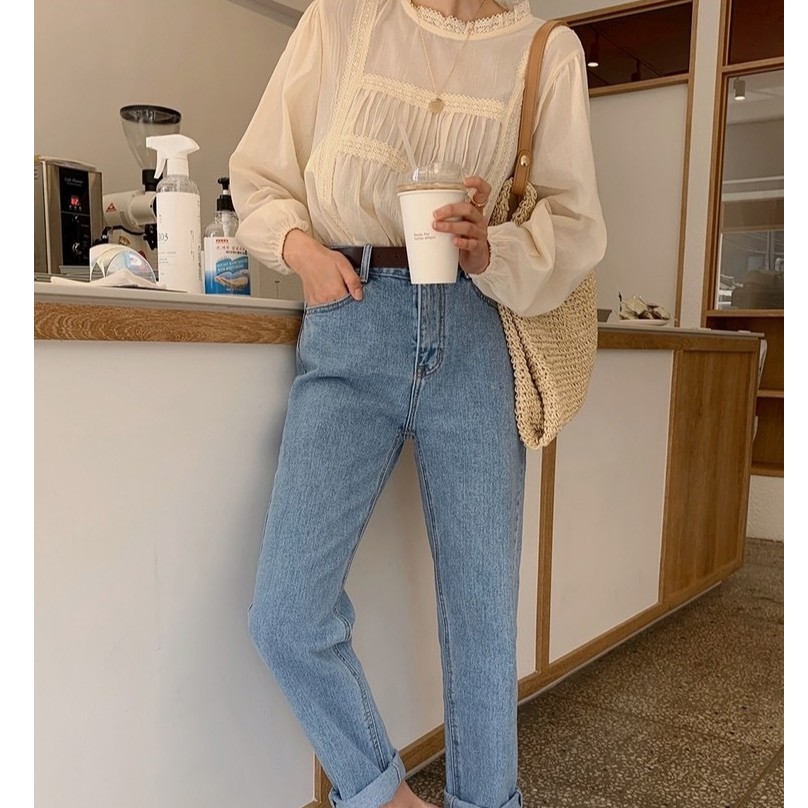 Áo sơ mi bèo viền ren mới nhiều màu hàng Quảng châu