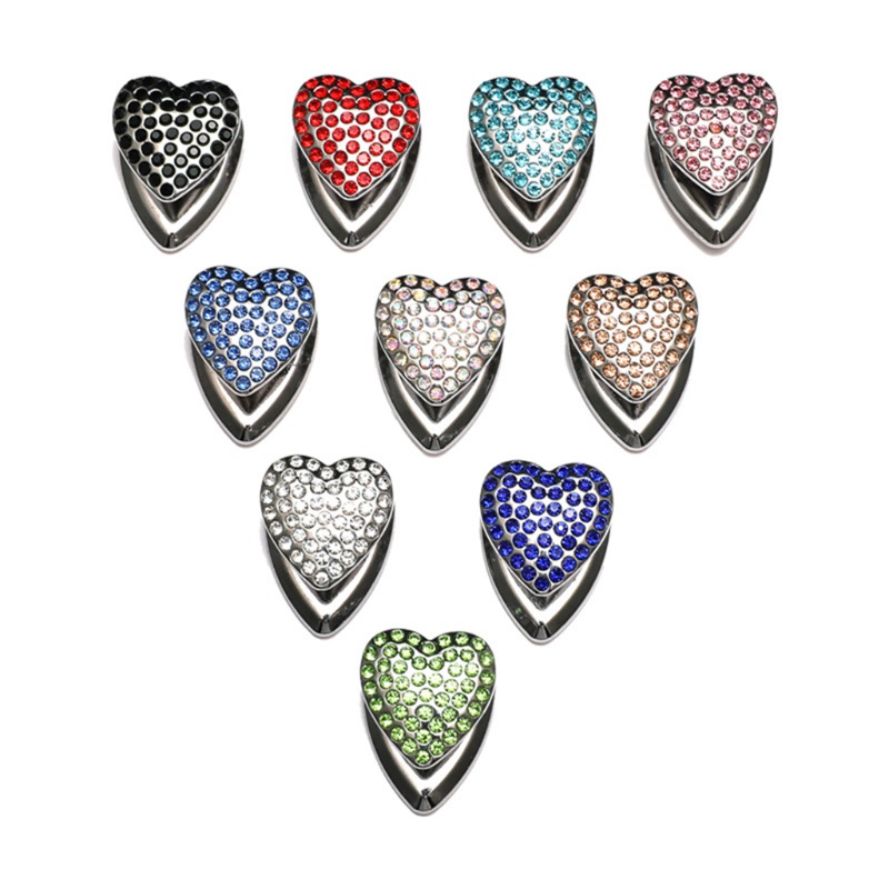 Móc Treo Dù / Xe Hơi / Văn Phòng Đính Đá Pha Lê Tự Dính Không Cần Khoan Lỗ