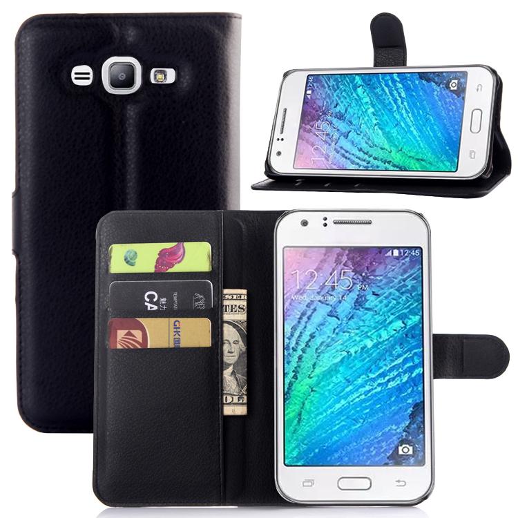 Ốp lưng da nắp gập có khe đựng thẻ cho Samsung Galaxy J7