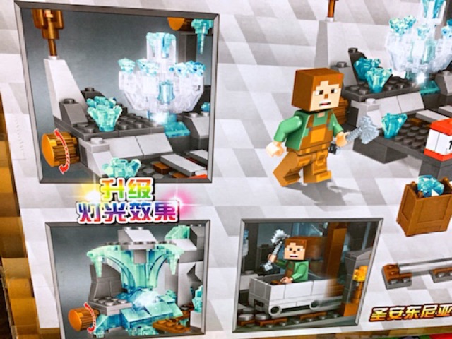 Đồ Chơi Lắp Ráp, Xếp Hình Minecraft Hầm Mỏ Khai Thác Tài Nguyên Quý Hiếm QL0536-718 mảnh