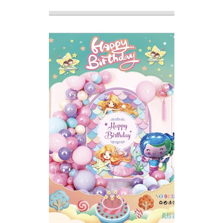 Set trang trí sinh nhật cho bé gái