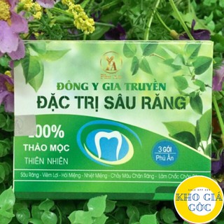 [GIÁ SỈ][date mới] HỘP 3 GÓI SÂU RĂNG, SÚN RĂNG HIỆU QUẢ [DONG Y GIA TRUYEN PHU AN]