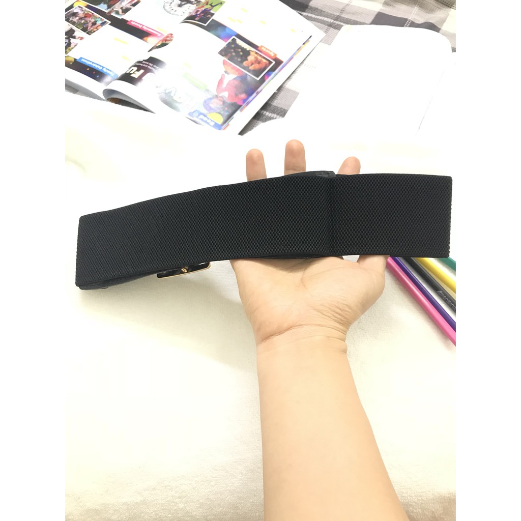 Đai thắt váy, belt dành cho nữ có chun co giãn phối váy đầm. Hàng đẹp. Chất nhung, chun co giãn. Bản 5cm, 7cm | BigBuy360 - bigbuy360.vn