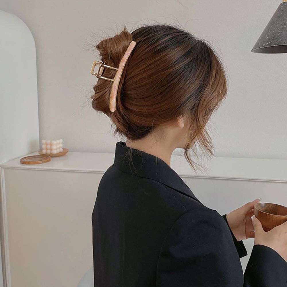 Kẹp tóc bằng hợp kim cỡ lớn phong cách Hàn Quốc tinh tế thời trang cho nữ