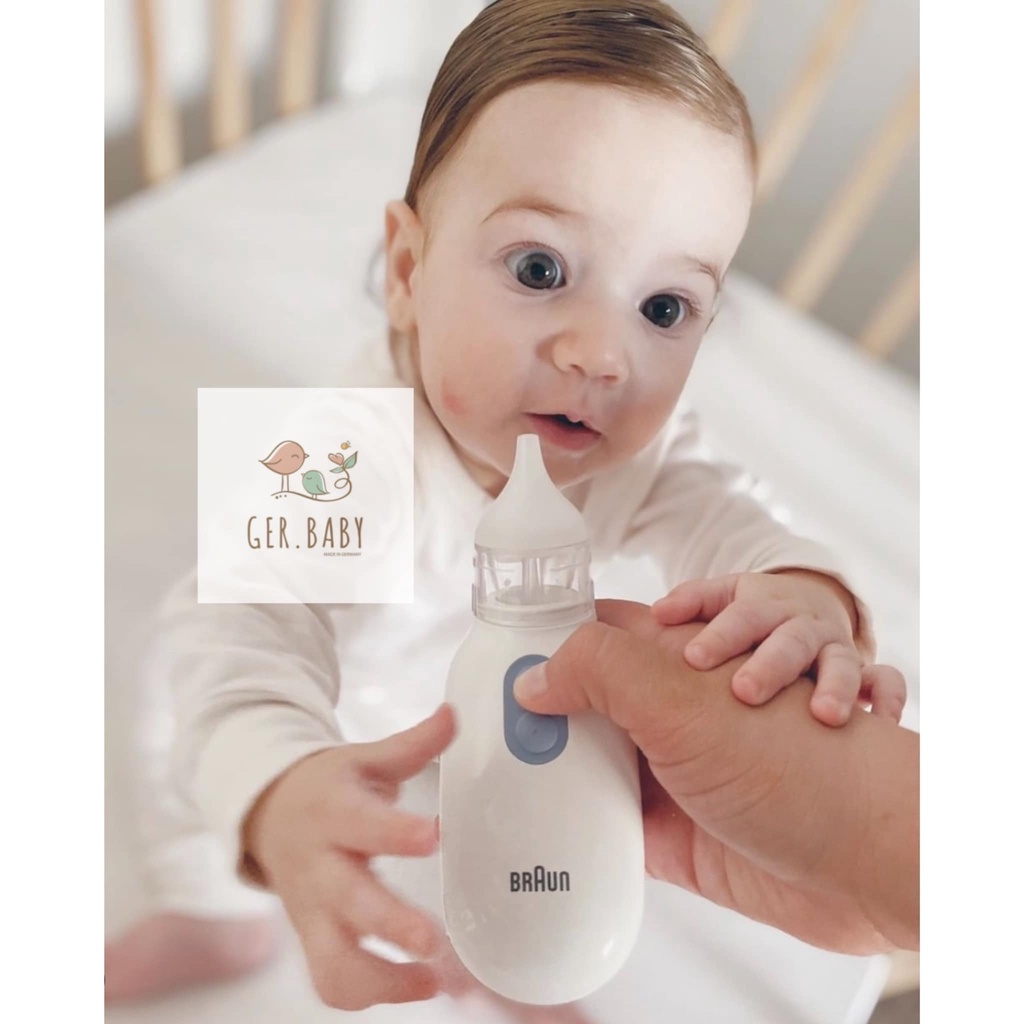 Máy Hút Dịch Mũi Trẻ Em Braun Cho Bé từ 0 Tuổi - Hàng Đức Chính Hãng