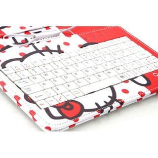Bao Da Kèm Bàn Phím Cho Smartphone Hello kitty