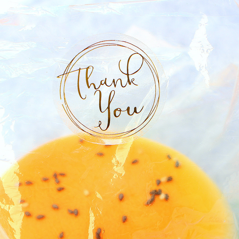 Nhãn Dán Trang Trí In Chữ Thank You Xinh Xắn