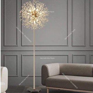 (Sản phẩm mới) Đèn cây đứng Bồ Cồng Anh trang trí góc sofa, đầu giường ngủ hiện đại , pha lê cao cấp, bảo hành 2 năm