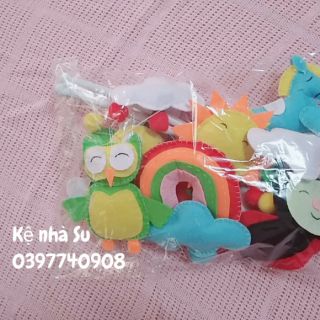 Treo nôi vườn dâu cho bé + 3 con thú