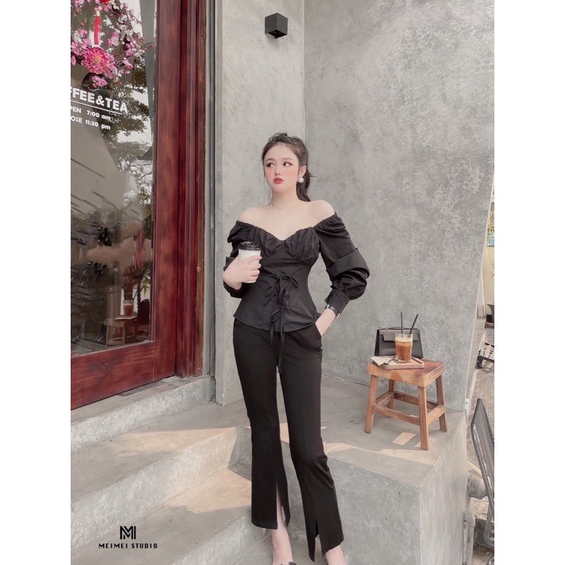 Quần umi xẻ gấu hàng thiết kế loại 1( ảnh thật)