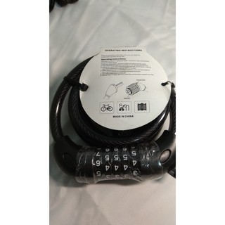Ổ khoá số xe đạp 5 số dùng mật mã chống trộm, chống cắt bằng thép siêu bền