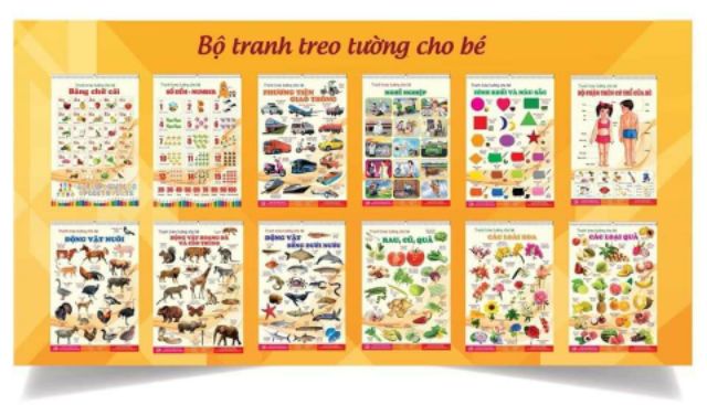 Bộ tranh treo tường cho bé