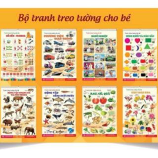 Bộ tranh treo tường cho bé