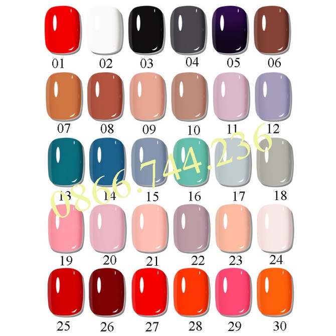 Sơn gel móng tay hơ đèn Gairriy chai15ml chăm sóc móng làm đẹp nail mi spa shop hoangnam