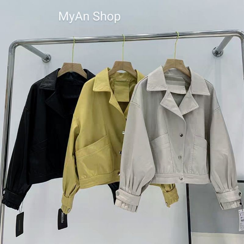 ÁO DA BOMBER - VIDEO THẬT SHOP⭐
