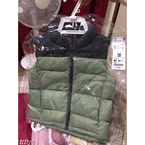 Áo phao gile trẻ em uniqlo sz 80,90