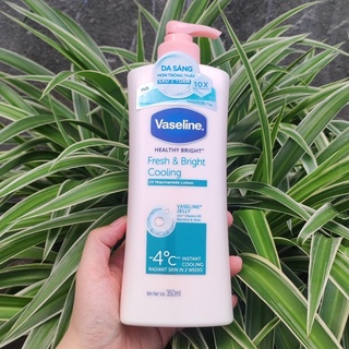 [HSD 09/2025] Sữa Dưỡng Thể Vaseline Dịu Mát Sáng Da Healthy Bright Fresh & Bright Cooling UV Gel Lotion 350ml