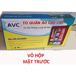 Tủ vải 3D khung sắt, 3 buồng 8 ngăn, hàng Việt Nam, thương hiệu AVC,. khách được chọn màu Xanh, đỏ đậm, tím(Mã MA4)