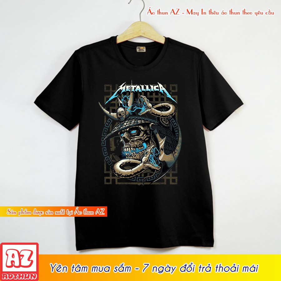 Áo thun Nam in hình Metallica 3D - BIGSIZE 3XL 4XL 5XL 6XL 7XL F2866