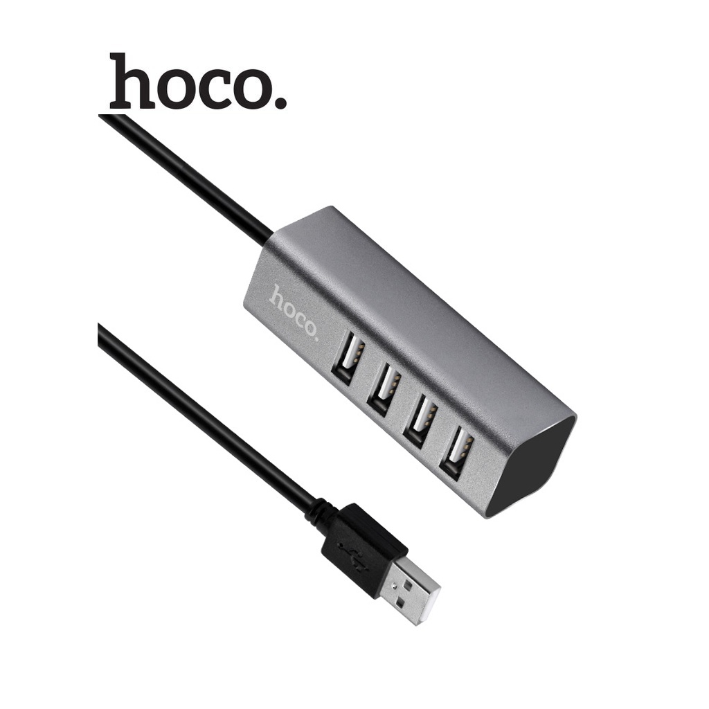 Hub 4 cổng Usb Hoco HB1 truyền tải dữ liệu nhanh, ổn định chống quá dòng, quá áp sạc nhiều thiết bị
