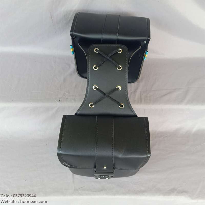 Cặp Túi Da Treo Hông  Xe Máy, Túi Đựng Đồ Cho Mô Tô, 2 Túi Hành Lý Treo Xe
