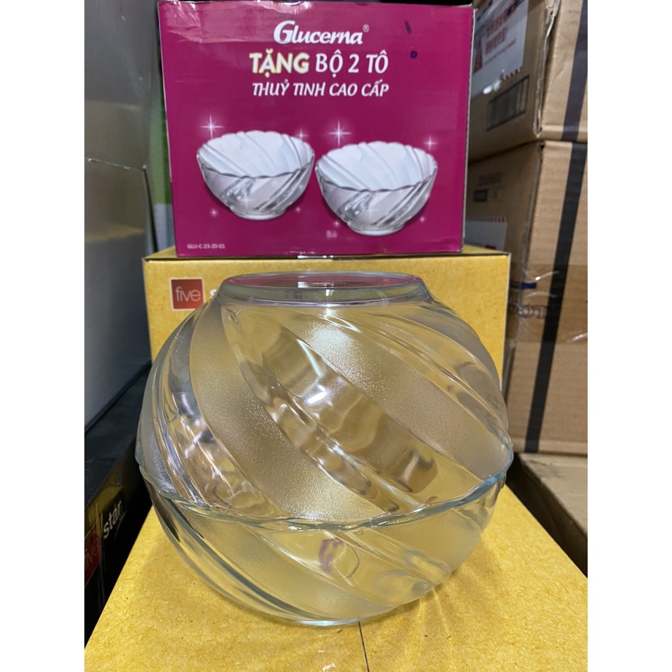 Bộ 2 tô thủy tinh glucerna